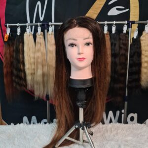 Parrucca 70cm Color Cioccolato Con Ricrescita