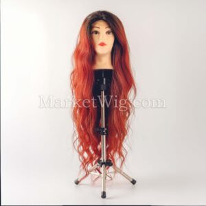 Parrucca 70 Cm Rosso Con Ricrescita